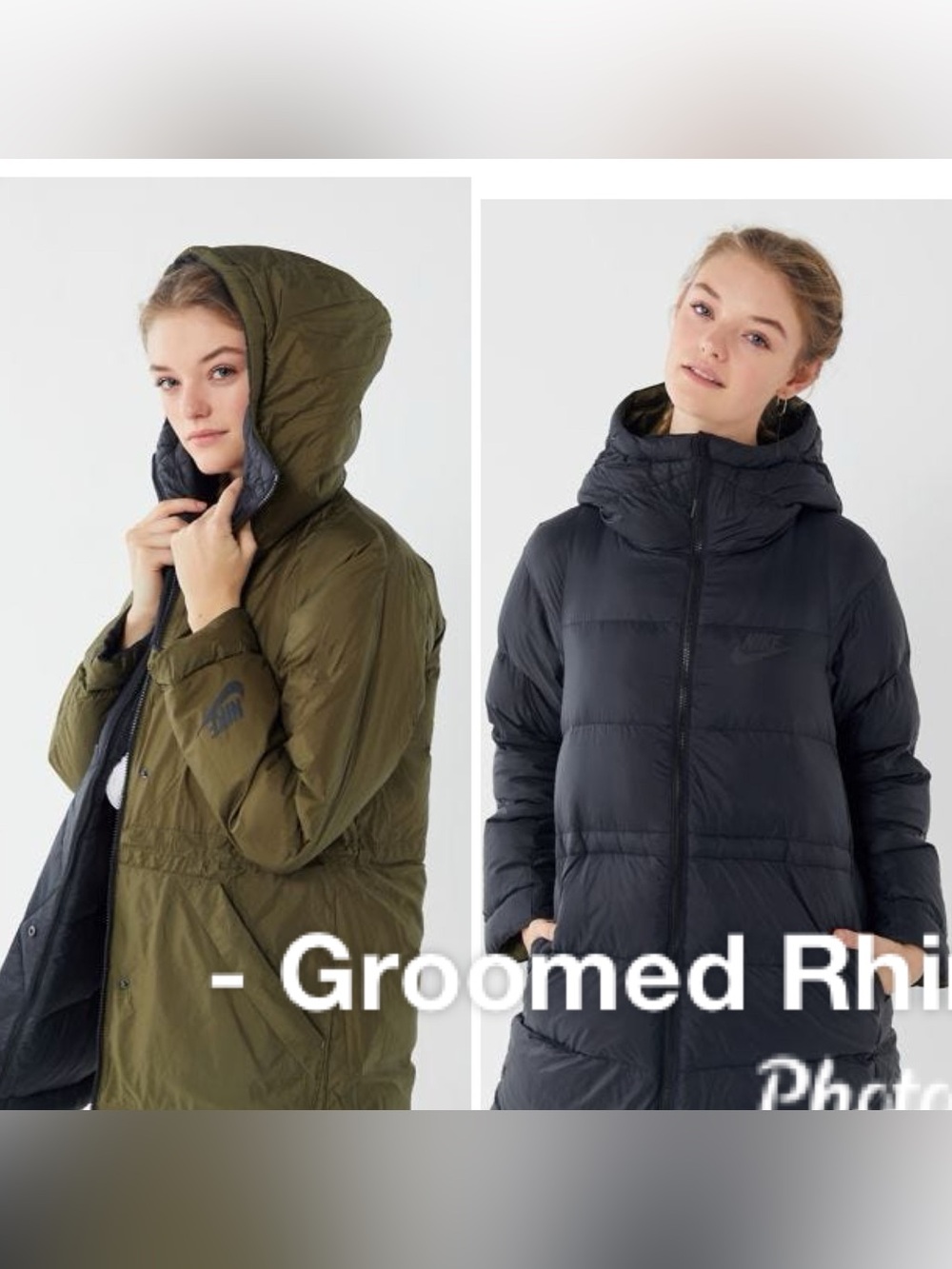 Nike Reversible Down Longline Puffer Jacket Size L